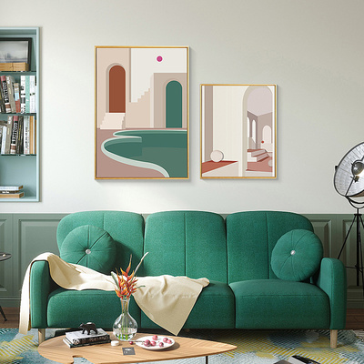 莫兰迪风格装饰挂画 家居美学与商业批发的艺术交汇